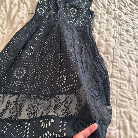 M&S eyelet dress black and white. - Picture 2 of 3